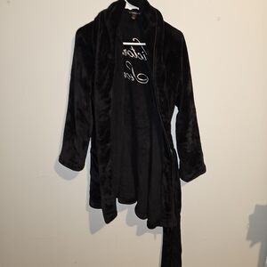 Victoria's Secret Midnight Black Plush Robe